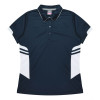 Bellevue Womens Polos Navy White